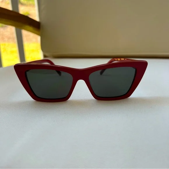 Saint Laurent | Accessories | Saint Laurent Mica Red  display picture 2